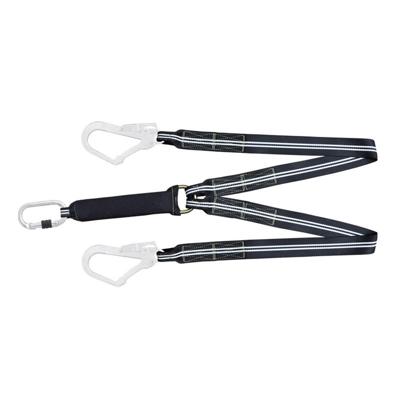 FLAMMBESTÄNDIGES FIRE FREE Y-VERBINDUNGSMITTEL MIT FALLDÄMPFER 1,5 M MIT KARABINER FA 5010117 UND FA 5020755 zwei