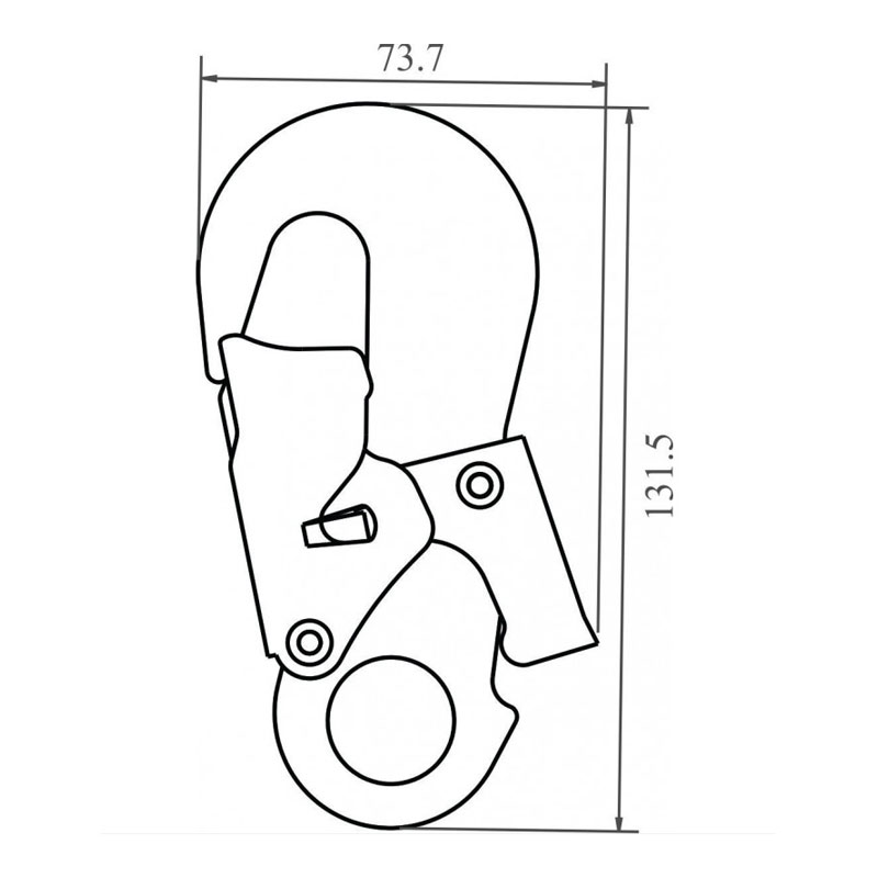 ALUMINIUMKARABINER MIT AUTOMATIKVERSCHLUSS – Bild 2