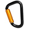 GRÜNER ALUMINIUMKARABINER MIT DREIFACH WIRKENDEM AUTOMATIKVERSCHLUSS (TRIPLE-LOCK) - KEYLOCK VERSION