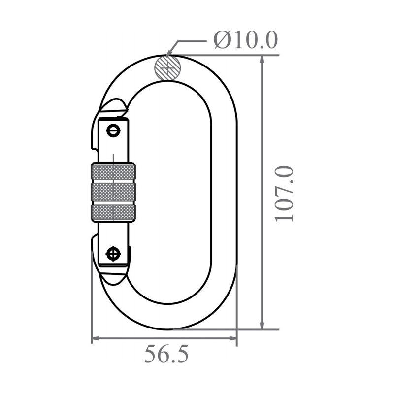 STAHL-KARABINER MIT SCHRAUBVERSCHLUSS – Bild 3