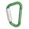 GRÜNER ALUMINIUMKARABINER MIT AUTOMATIKVERSCHLUSS VIERTELDREHUNG (TWIST-LOCK) - KEYLOCK VERSION