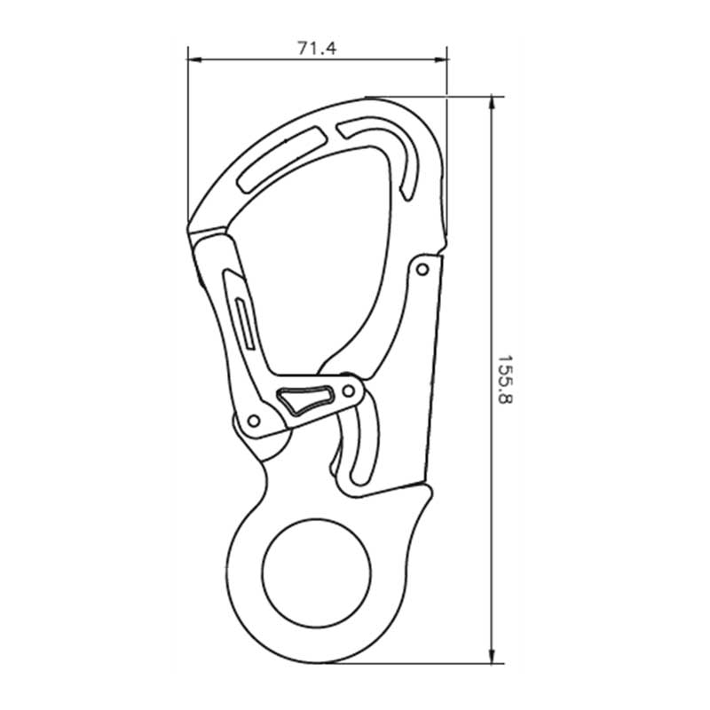 KARABINERHAKEN AUS ALUMINIUM, TYP KEYLOCK – Bild 3