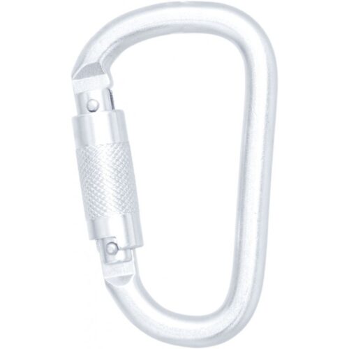 EDELSTAHLKARABINER MIT AUTOMATIKVERSCHLUSS VIERTELDREHUNG (TWIST-LOCK) MIT 22,5 MM ÖFFNUNGSWEITE