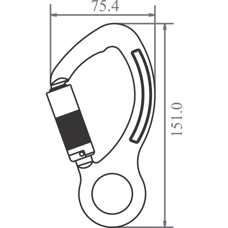 ALUMINIUMHAKEN MIT AUTOMATIKVERSCHLUSS VIERTELDREHUNG (TWIST-LOCK) – Bild 2