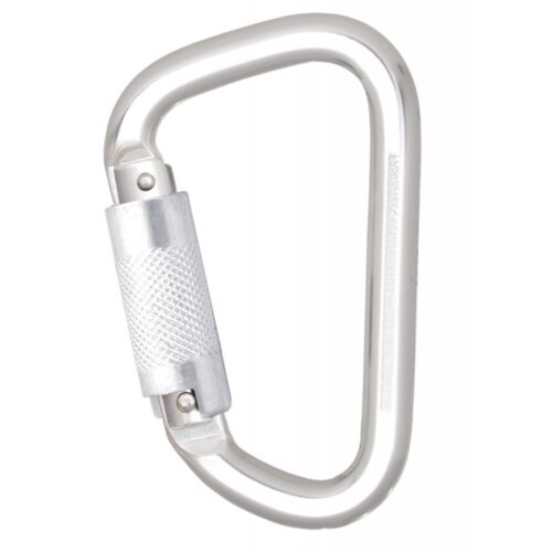 ALUMINIUMKARABINER MIT AUTOMATIKVERSCHLUSS VIERTELDREHUNG