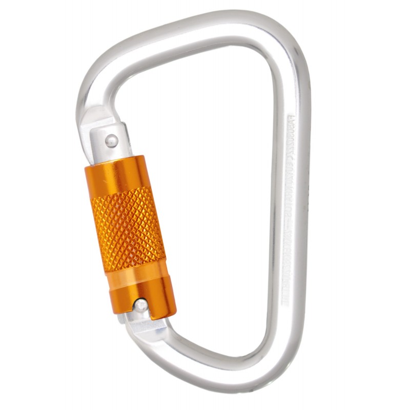 ALUMINIUMKARABINER MIT DREIFACH WIRKENDEM AUTOMATIKVERSCHLUSS