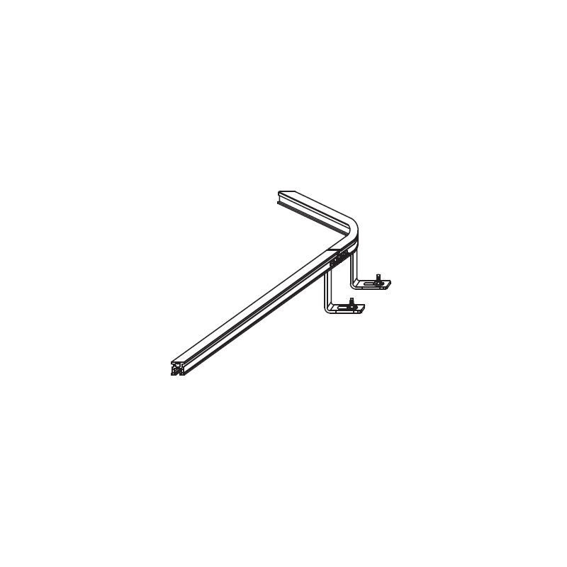 KS-RAIL - 90 ° -Krügewinkel -Zwischenscheibe für Boden / Decke – Bild 2