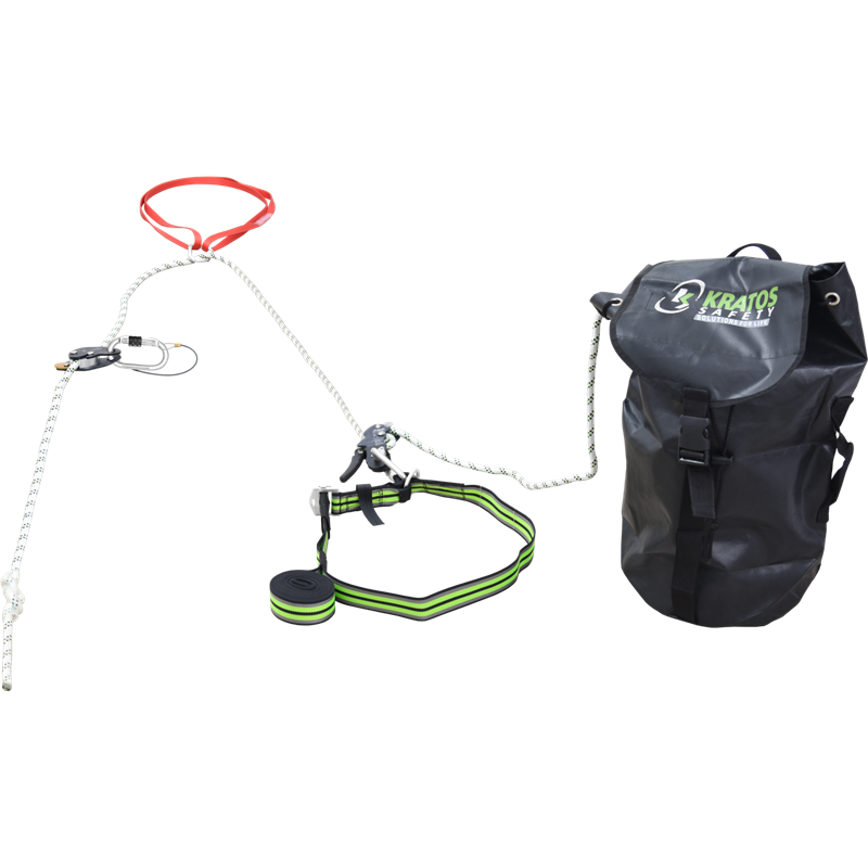 2 IN 1 AUFFANGSYSTEM MIT INTEGRIERTEM RETTUNGSSYSTEM, 50 M