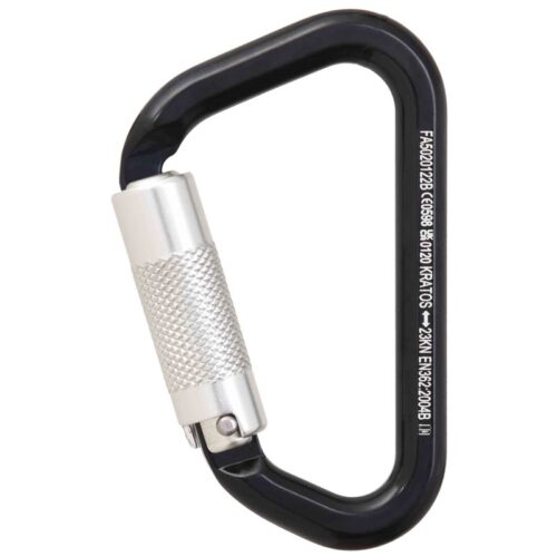 ALUMINIUMKARABINER MIT AUTOMATIKVERSCHLUSS VIERTELDREHUNG (TWIST-LOCK) - KEYLOCK VERSION