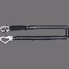 FLAMMBESTÄNDIGES FIRE FREE VERBINDUNGSMITTEL MIT FALLDÄMPFER 1 M MIT KARABINER FA 5010117 UND FA 5020755