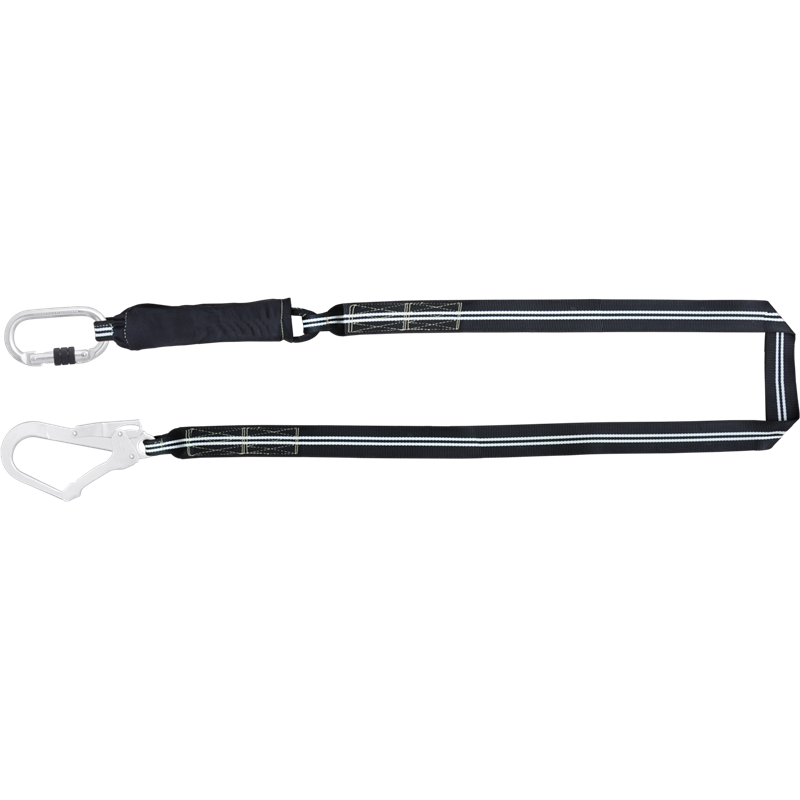 FLAMMBESTÄNDIGES FIRE FREE VERBINDUNGSMITTEL MIT FALLDÄMPFER 1 M MIT KARABINER FA 5010117 UND FA 5020755