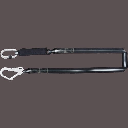 FLAMMBESTÄNDIGES FIRE FREE VERBINDUNGSMITTEL MIT FALLDÄMPFER 2 M MIT KARABINER FA 5010117 UND FA 5020755