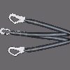 FLAMMBESTÄNDIGES FIRE FREE Y-VERBINDUNGSMITTEL FÜR RÜCKHALTESYSTEME 1,5 M MIT KARABINER