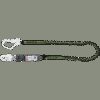 VERBINDUNGSMITTEL AUS ELASTISCHEM GURTBAND MIT FALLDÄMPFER 2 M MIT KARABINER FA5020217 UND FA5020755