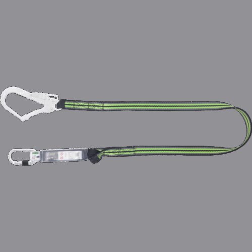 VERBINDUNGSMITTEL MIT FALLDÄMPFER AUS GURTBAND 1,80 M MIT KARABINER