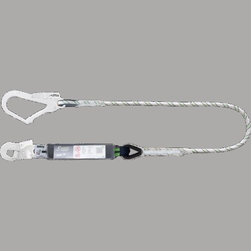 VERBINDUNGSMITTEL MIT FALLDÄMPFER AUS KERNMANTELSEIL 1,50 M MIT KARABINER FA5020217 UND FA5020755