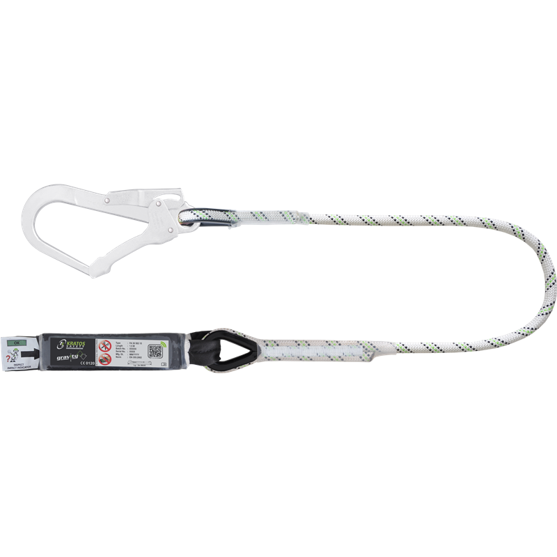 VERBINDUNGSMITTEL MIT FALLDÄMPFER AUS KERNMANTELSEIL 1,80 M MIT KARABINER FA5020755
