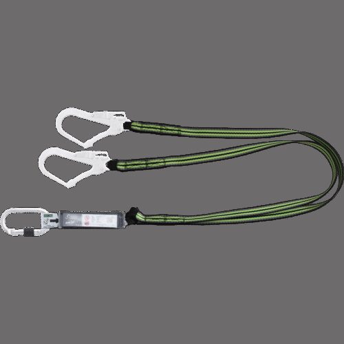 Y-VERBINDUNGSMITTEL MIT FALLDÄMPFER AUS GURTBAND 1,80 M MIT KARABINER