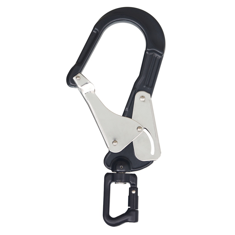 KARABINERHAKEN AUS ALUMINIUM, TYP KEYLOCK MIT DREHWIRBEL