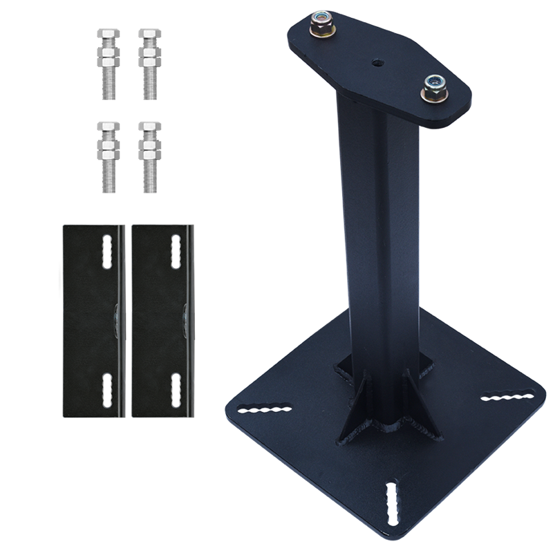 Set starrer Pfosten (Höhe 300 mm) aus verzinktem Stahl mit Klemmplatten für horizontale Kabelsicherung KS 4000