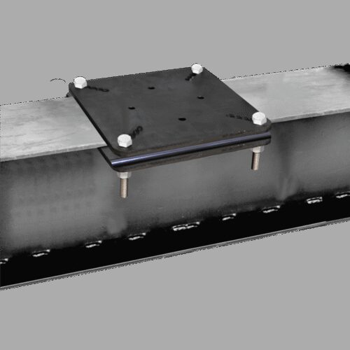 Verzinkte Stahlplatten zum Aufklemmen auf Stahlträger (80-150 mm)