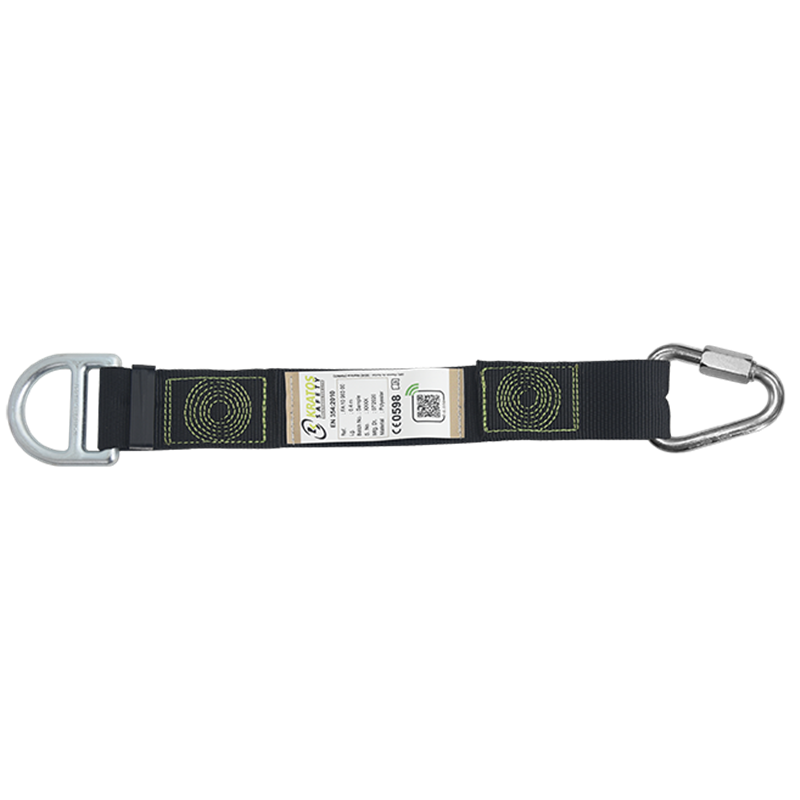 Rückenösenverlängerung mit D-Ring und Maillon-Rapide-Schließring 12 mm
