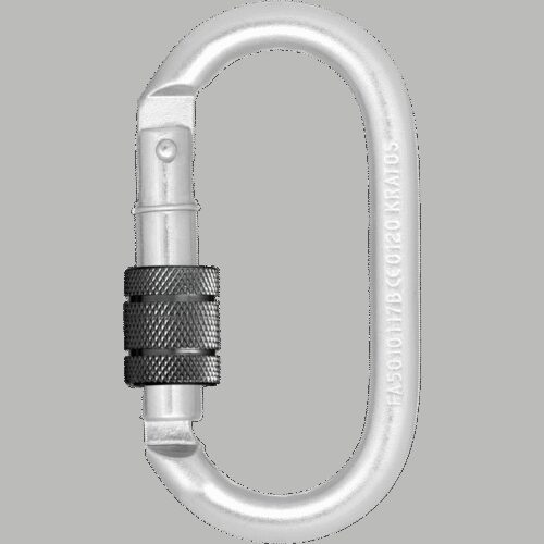 STAHL-KARABINER MIT SCHRAUBVERSCHLUSS - KEYLOCK VERSION