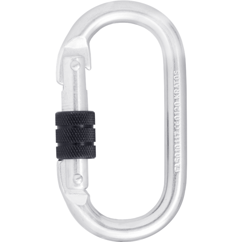 STAHL-KARABINER MIT SCHRAUBVERSCHLUSS