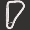 STAHLKARABINER MIT AUTOMATIKVERSCHLUSS VIERTELDREHUNG, GROSSE ÖFFNUNG MIT 55 MM ÖFFNUNGSWEIT