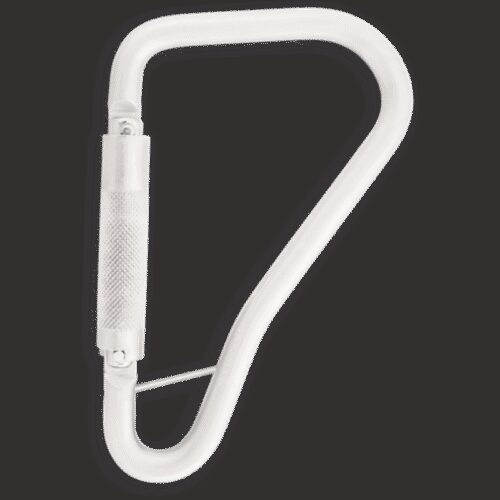 STAHLKARABINER MIT AUTOMATIKVERSCHLUSS VIERTELDREHUNG, GROSSE ÖFFNUNG MIT 55 MM ÖFFNUNGSWEIT