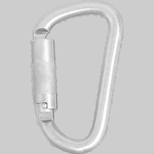 STAHLKARABINER MIT AUTOMATIKVERSCHLUSS VIERTELDREHUNG (TWIST-LOCK) - KEYLOCK VERSION