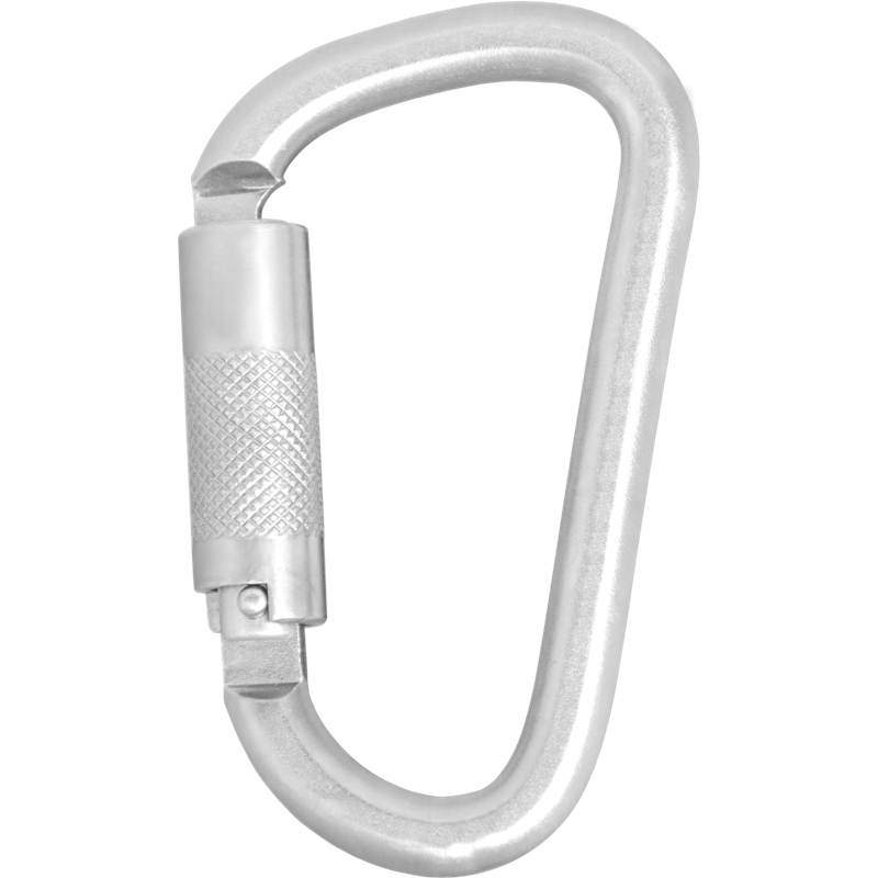 STAHLKARABINER MIT AUTOMATIKVERSCHLUSS VIERTELDREHUNG (TWIST-LOCK) - KEYLOCK VERSION