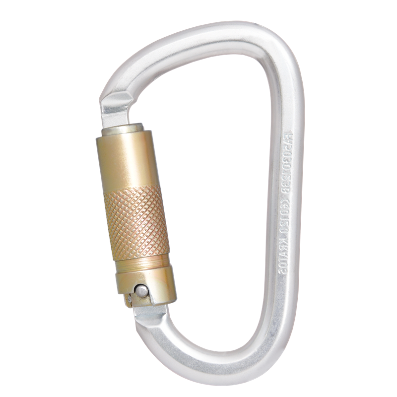 STAHLKARABINER MIT DREIFACH WIRKENDEM AUTOMATIKVERSCHLUSS (TRIPLE-LOCK) - KEYLOCK VERSION