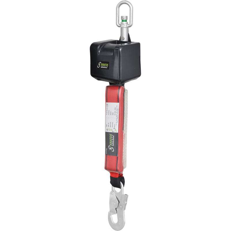 VORAS F2 HÖHENSICHERUNGSGERÄT MIT GURTBAND BREITE 50 MM, LÄNGE 2 M - VERWENDBAR BEI STURZFAKTOR 2 (MAXIMAL 1,8 M)